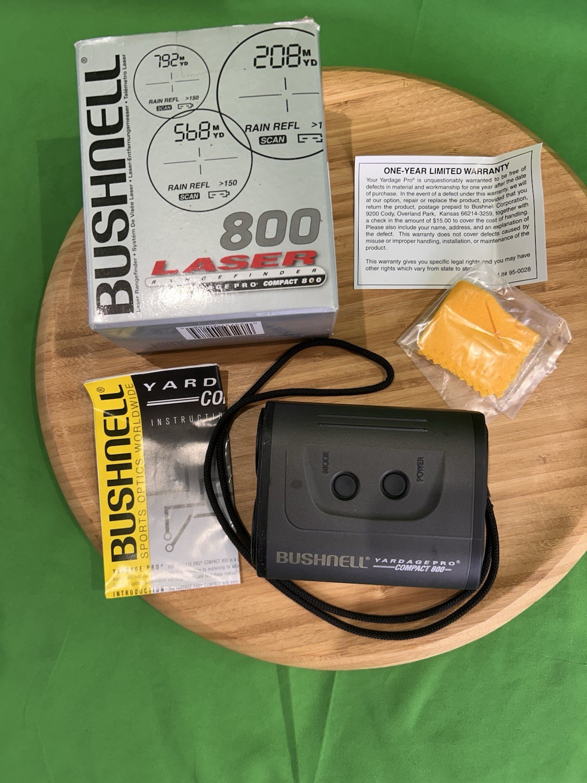 BUSHNELL Yardage Pro 800 LASER RANGEFINDER Tested Good