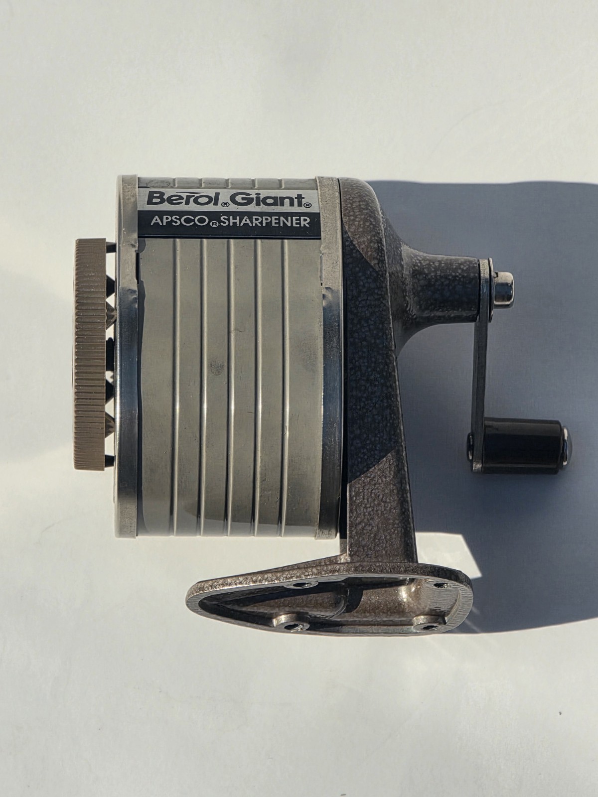Pencil Sharpener Wall Desktop Mount Classroom Berol Chicago Apsco Hand Crank Vtg