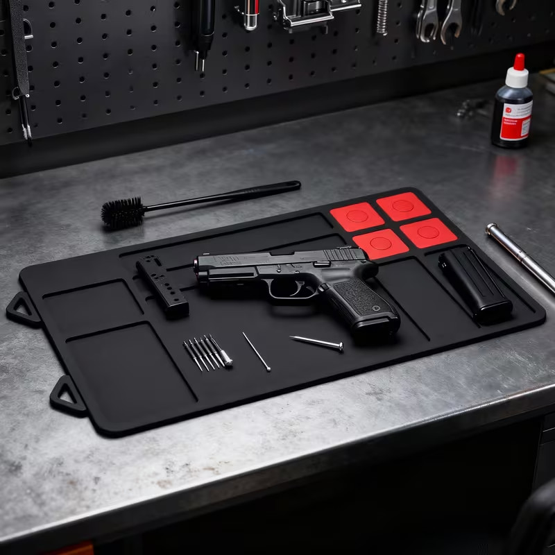 Magnetic Gun Cleaning Mat - Non-Slip PVC Work Mat