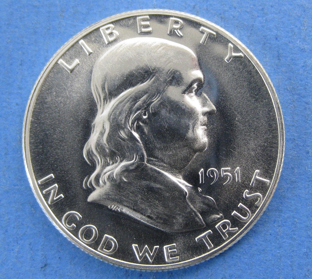 1951 Proof Franklin Half Dollar DDR-002