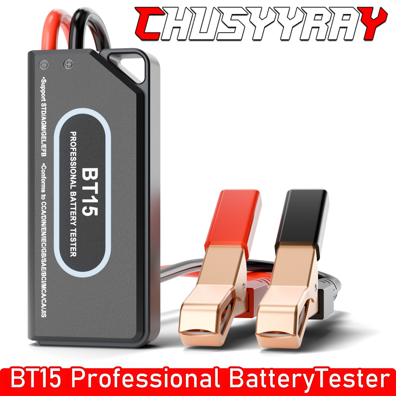 BT15 Battery Tester for All Lead-Acid Batteries 12V 24V Bluetooth 5.1