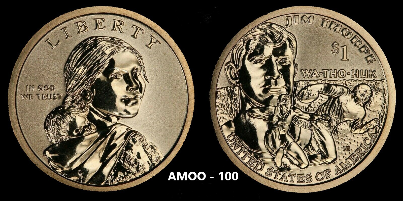2018 S Native American Sacagawea Reverse Proof from Reverse Mint Proof Set