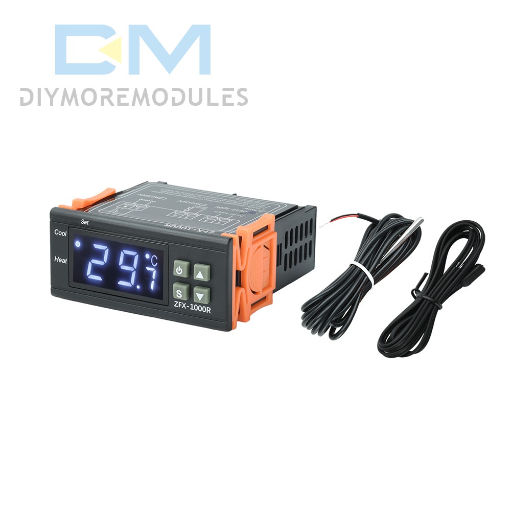 ZFX-1000R Temperature Controller -20~300℃ High/Low Dual Mode 16A Relay Output