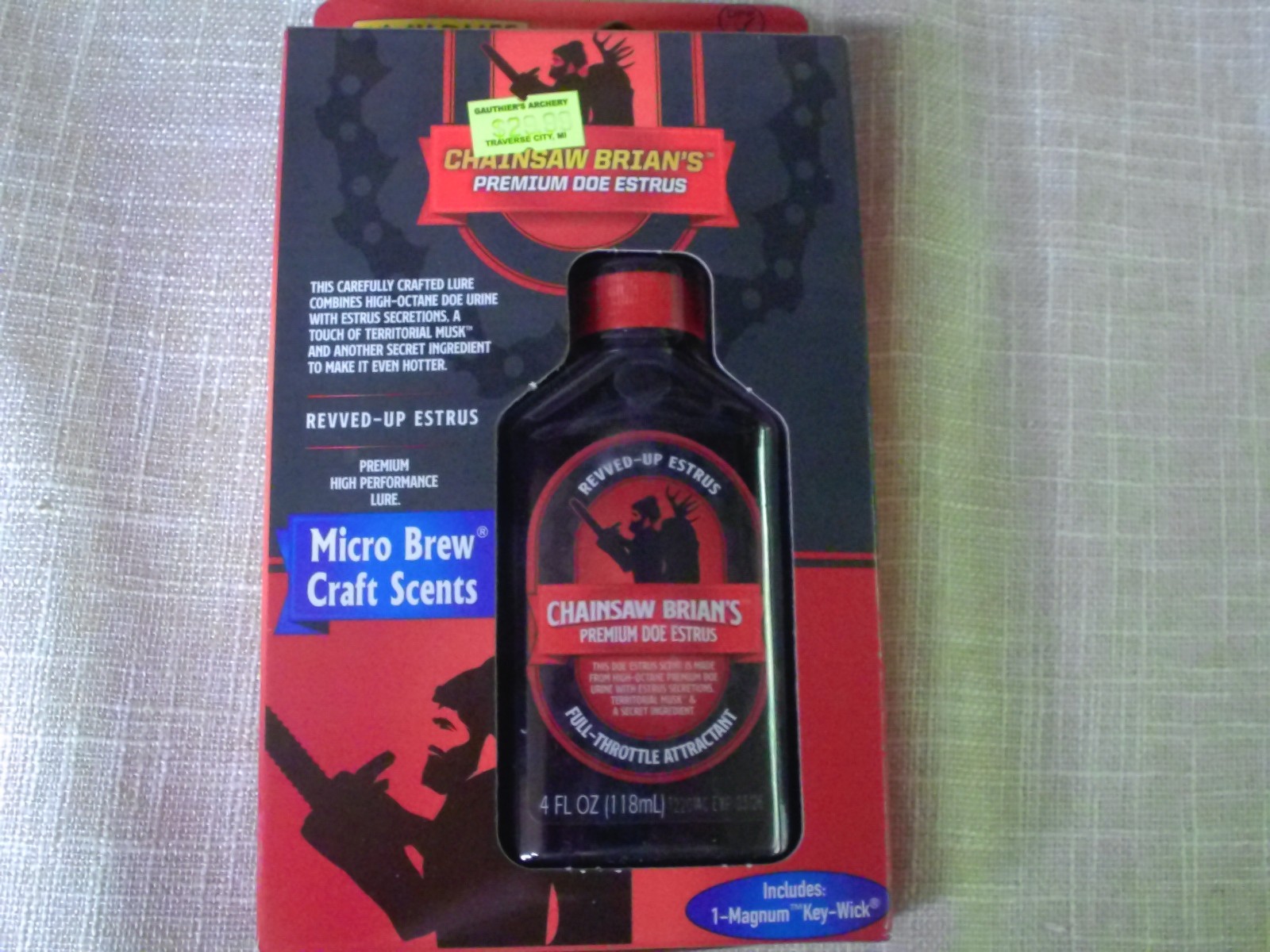 Wildlife Research Chainsaw Brian's Premium Doe Estrus with Magnum Scent Wick