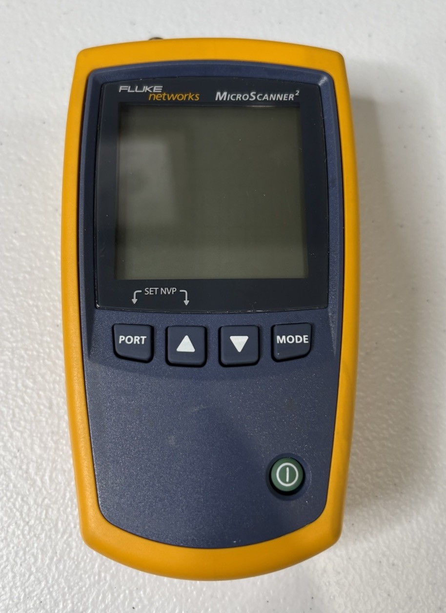 Fluke Microscanner2 Cable Verifier For Parts Repair As Is