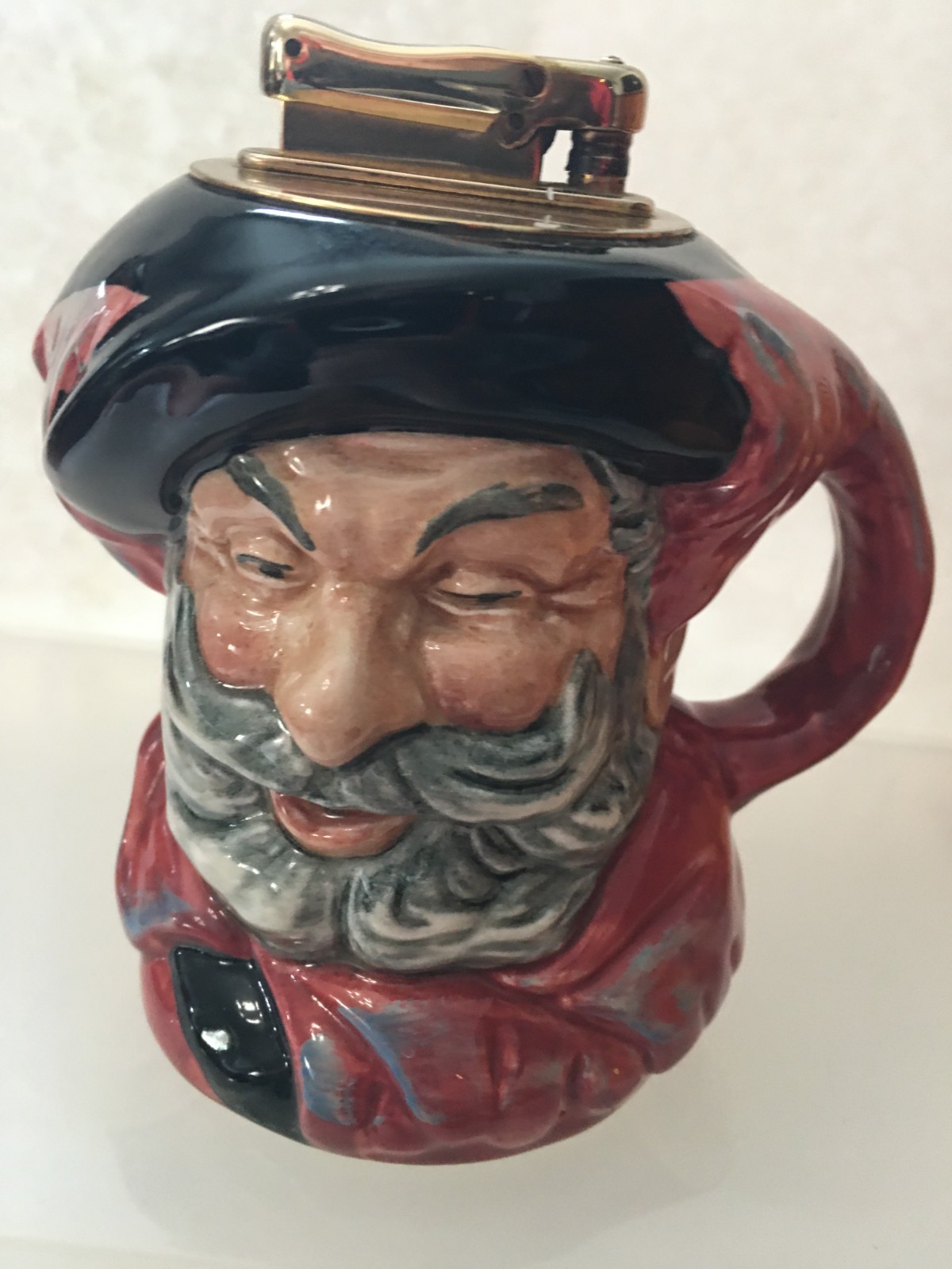 Royal Doulton Falstaff Character With Cigarette Lighter Insert