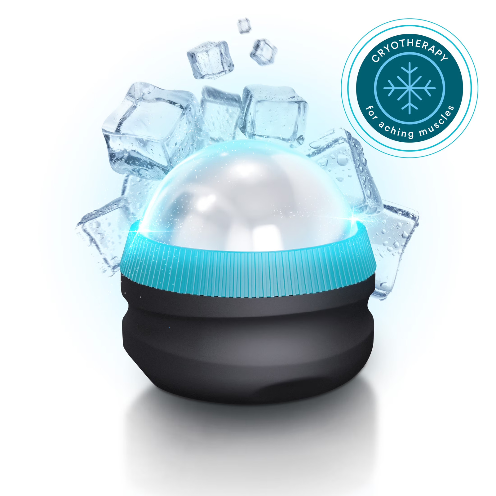 Homedics Small Icy-Glide Cold Therapy Massage Roller for Full Body Pain Relief