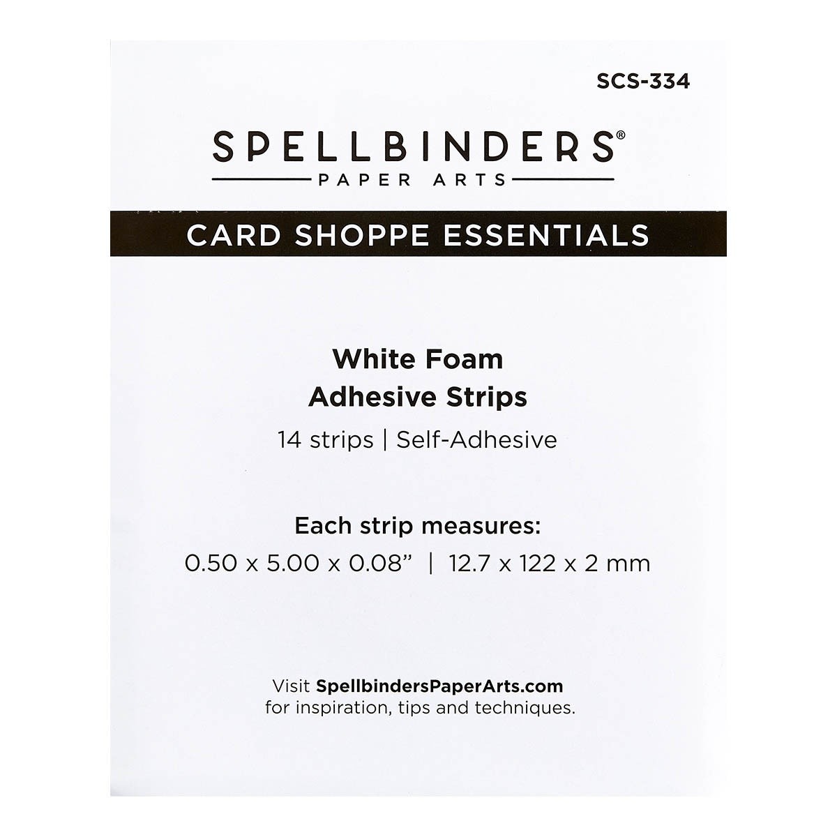 Spellbinders Foam Adhesive Strips 2M-White - 3 Pack