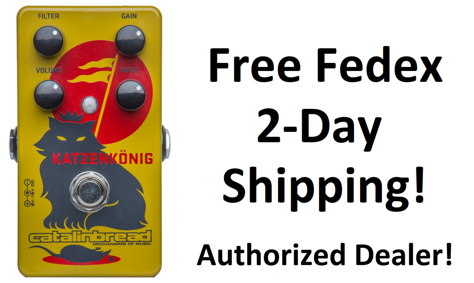 New Catalinbread Katzenkonig Fuzz Distortion Guitar Effects Pedal
