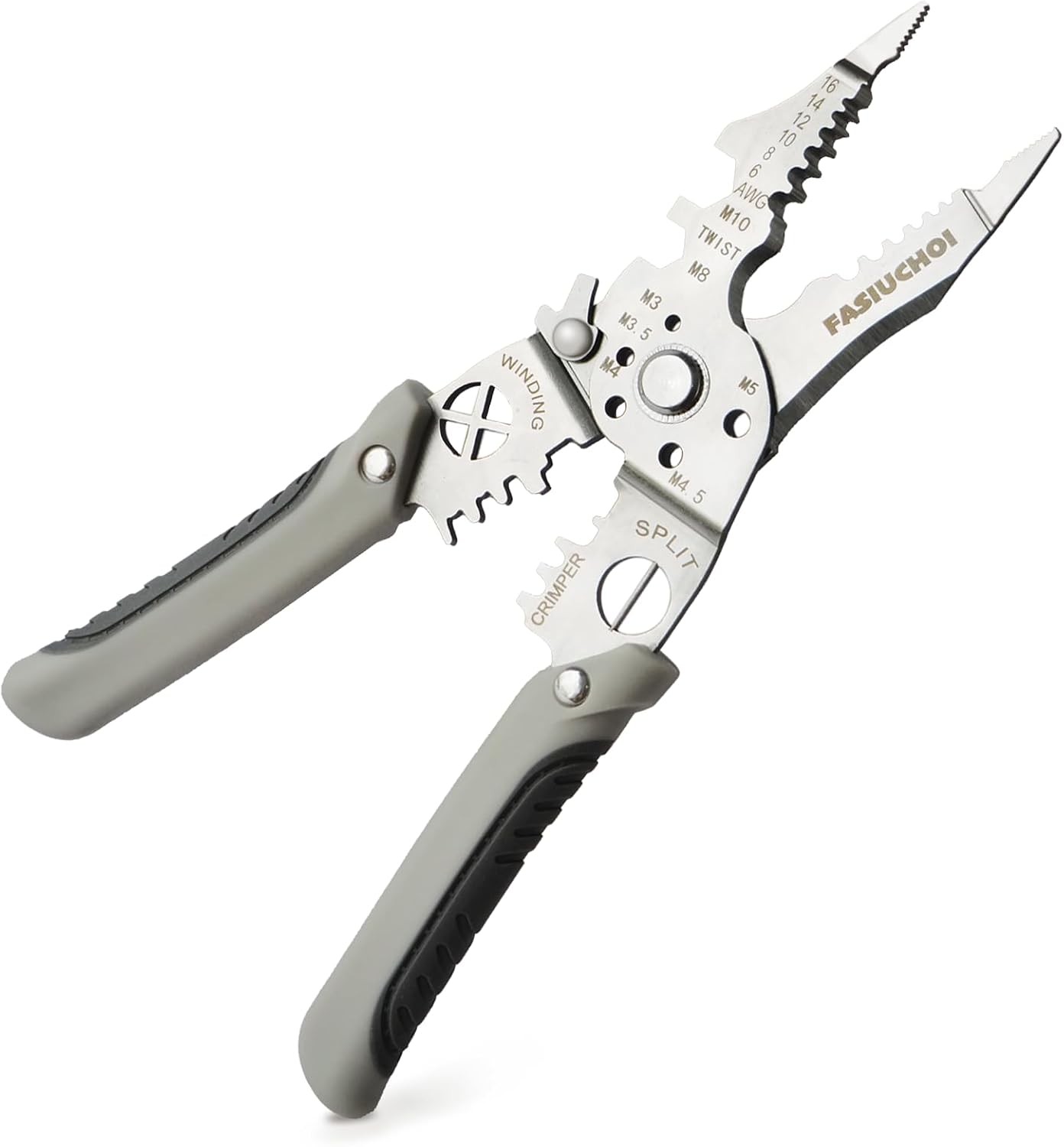 9-in-1 Wire Cutter and Crimping Tool, Multi-function Electrical Wire Stripper