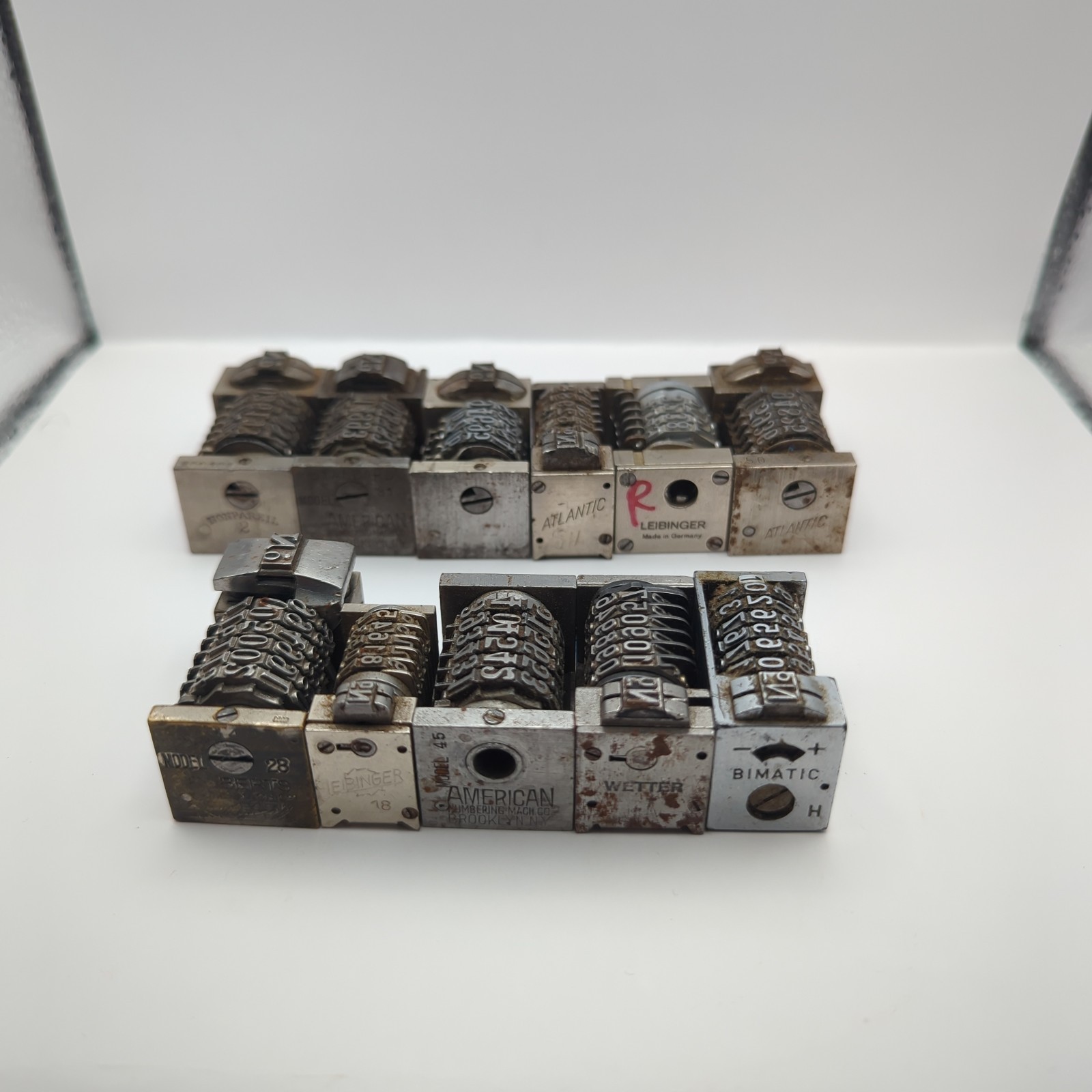 Letterpress Numbering Machines Lot 11 Germany Italy USA Brands Printing Parts