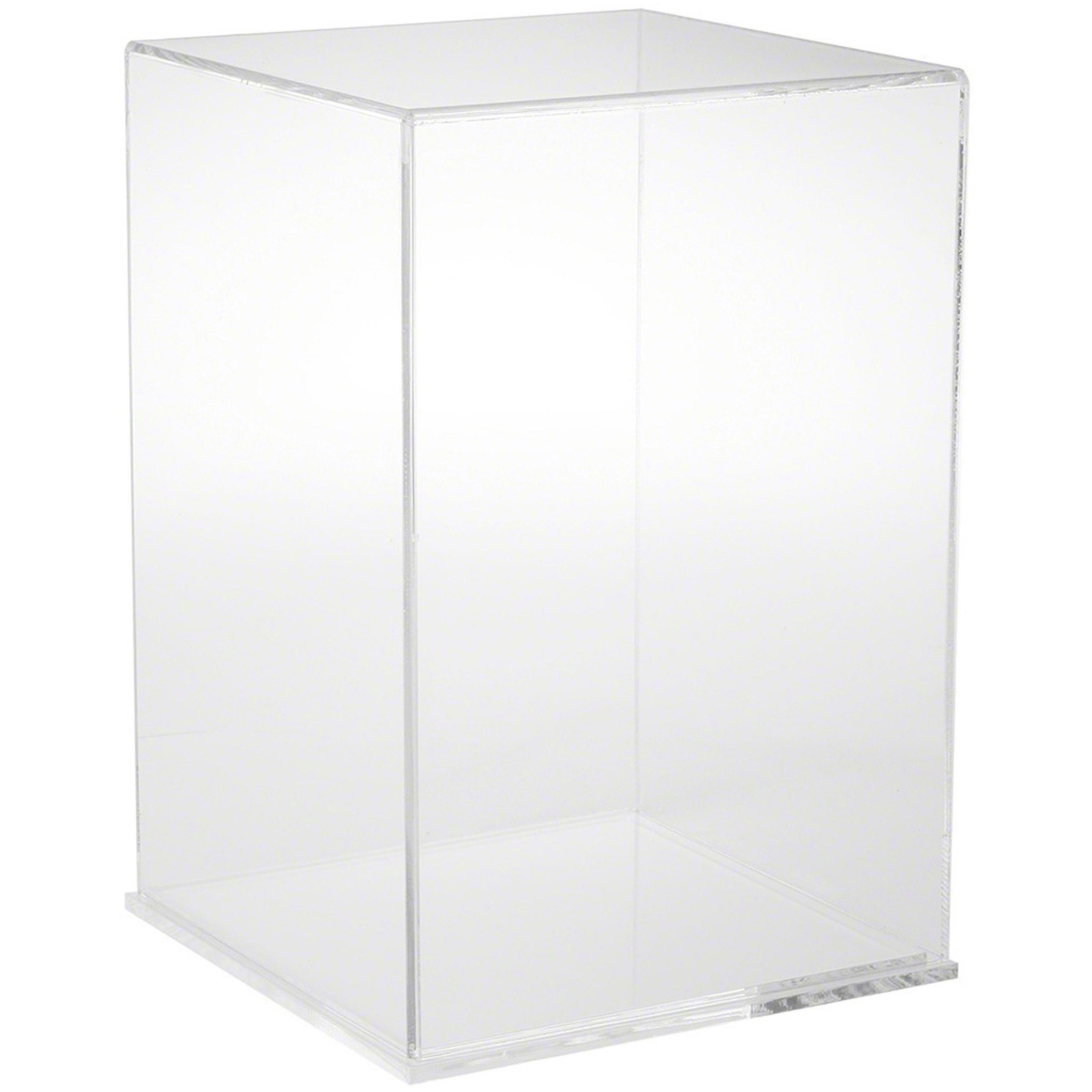 Plymor Clear Acrylic Display Case with Clear Base, 10" W x 10" D x 15" H