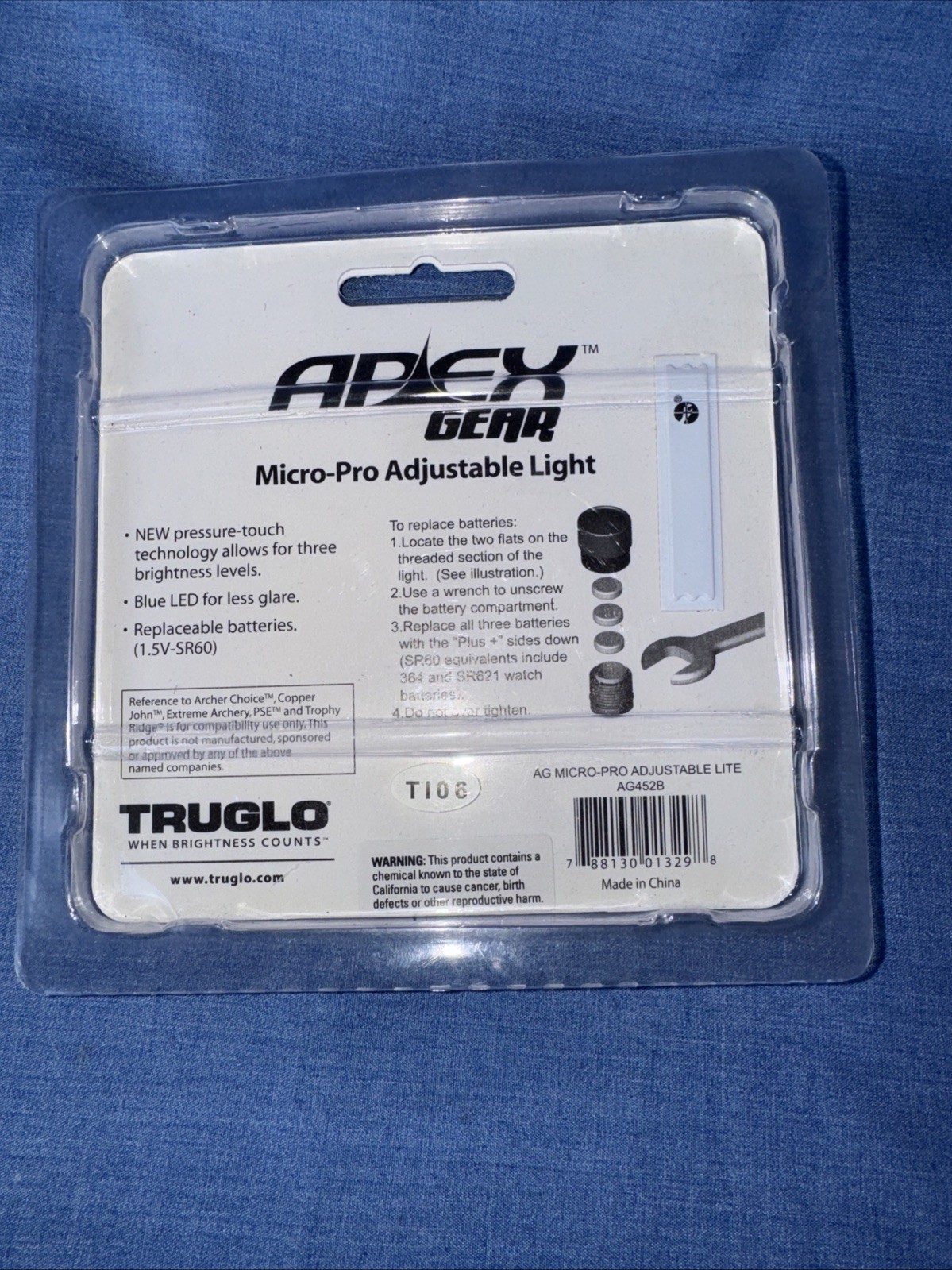 Apex Gear Micro Pro Adjustable Light Sight Archery Bow