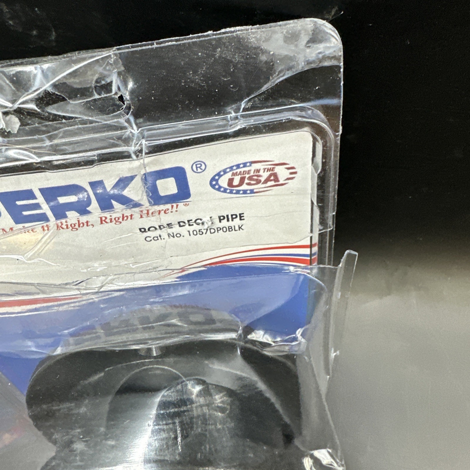 NEW Perko 1057DP0BLK Rope Deck Pipe - Black Plastic For 7/8" Rope