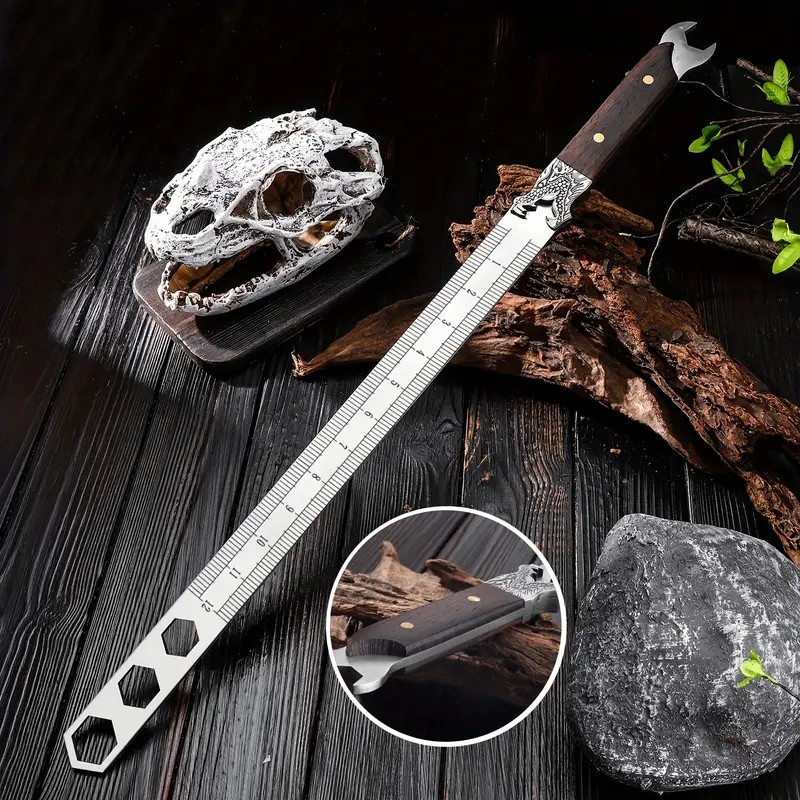 Generic Multi Functional Stainless Steel Ruler,Wrench and Ruler Set