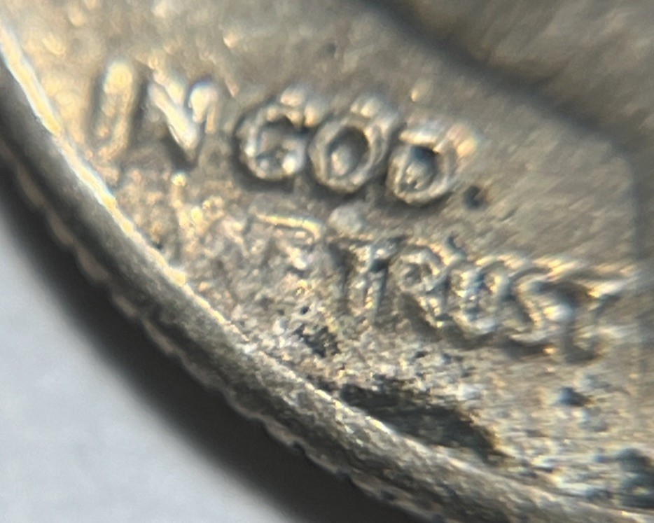 1965 Roosevelt Dime Errors DDO Strike Through Grease Toning