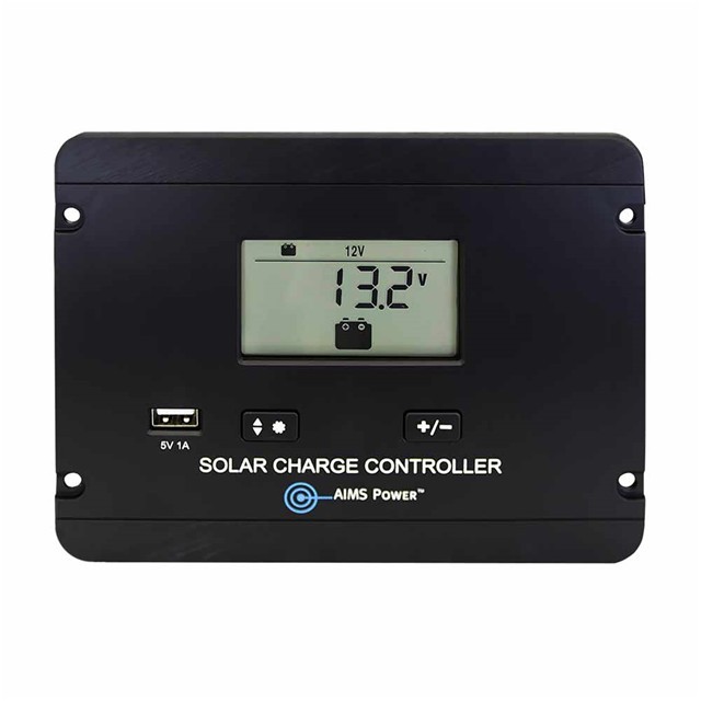 Aims SCC30AFM Flush Mount 30 Amp Solar Charge Controller 12/24V PWM