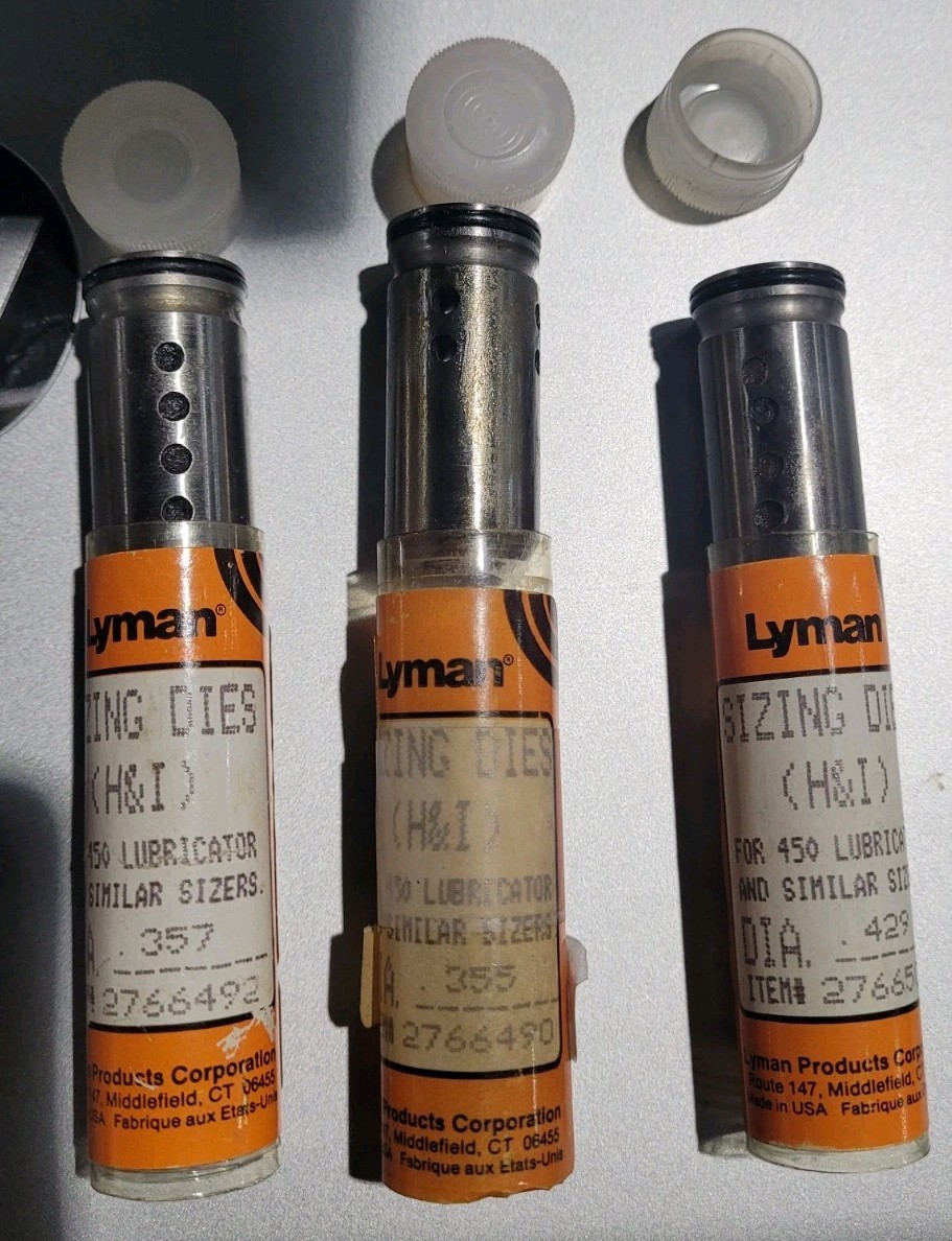 Lyman & RCBS Lube Sizer / Sizing Dies. New & Used Available. Many Sizes!