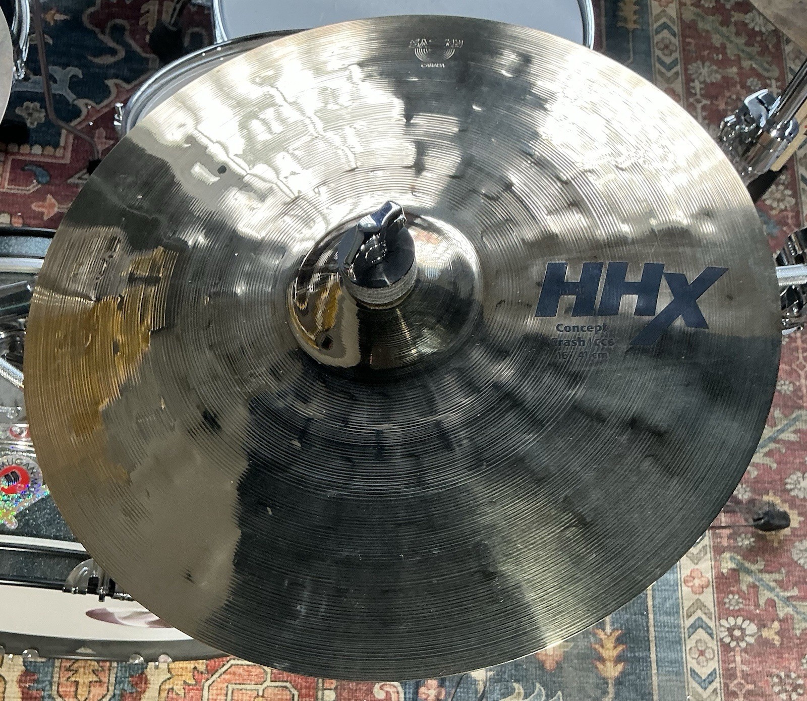 Sabian HHX 16" Area 51 Concept Crash Cymbal - Brilliant Finish