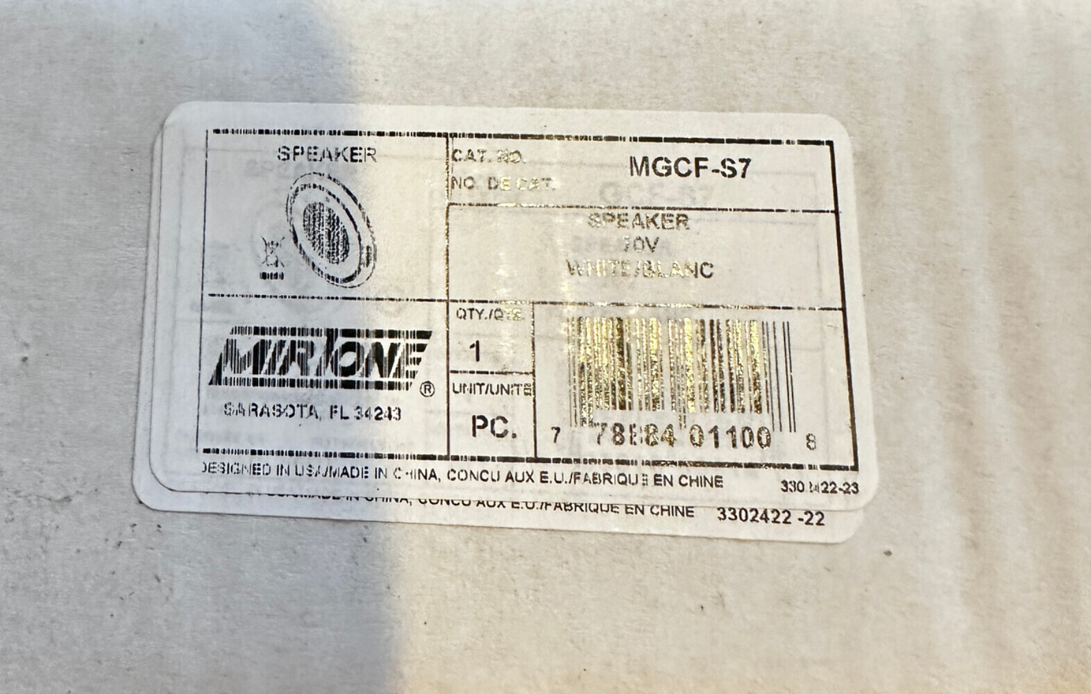 Edwards/Mirtone (Lot of 3) MGCF-S7 Genesis Ceiling Speaker New