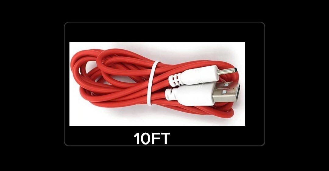 Premium USB DC Power Charging Cable  Cord For Nabi 2 II Kids Tablet - 10 FT