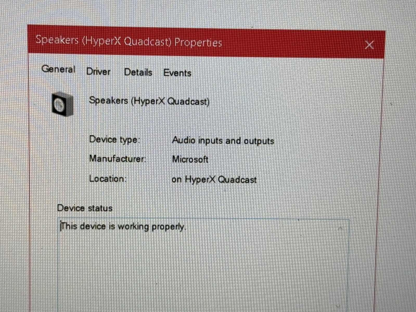 HYPERX QUAD CAST USB MICROPHONE TESTED WORKING GREAT VALUE FAST SHIPPING USED
