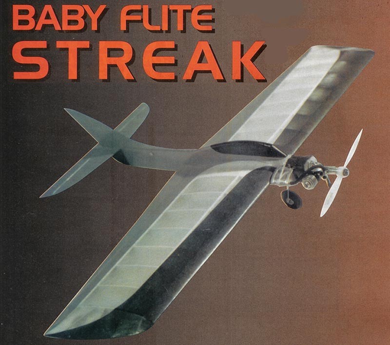 AMI Model Airplane Plans (UC): Baby Flite Streak 26" Profile for .049-.061