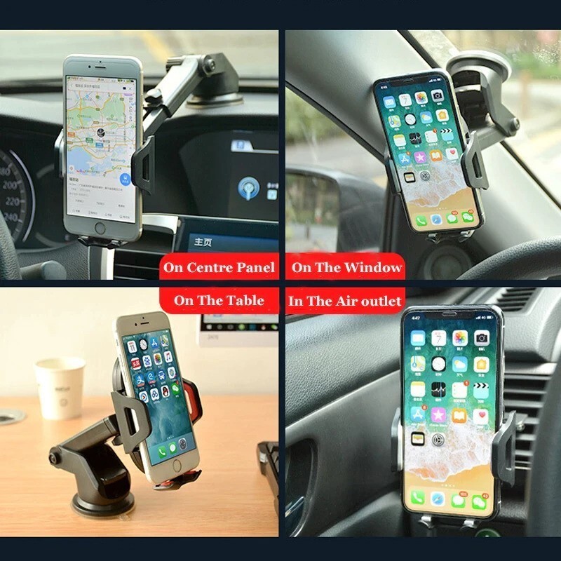 Adjustable Car Phone Holder With Suction Cup, Suitable For Phone Navigation