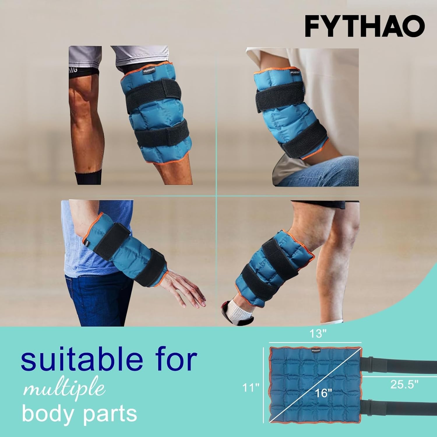 Ice Pack for Knee Pain Relief Reusable Hot Cold Compress with Adjustable Strap
