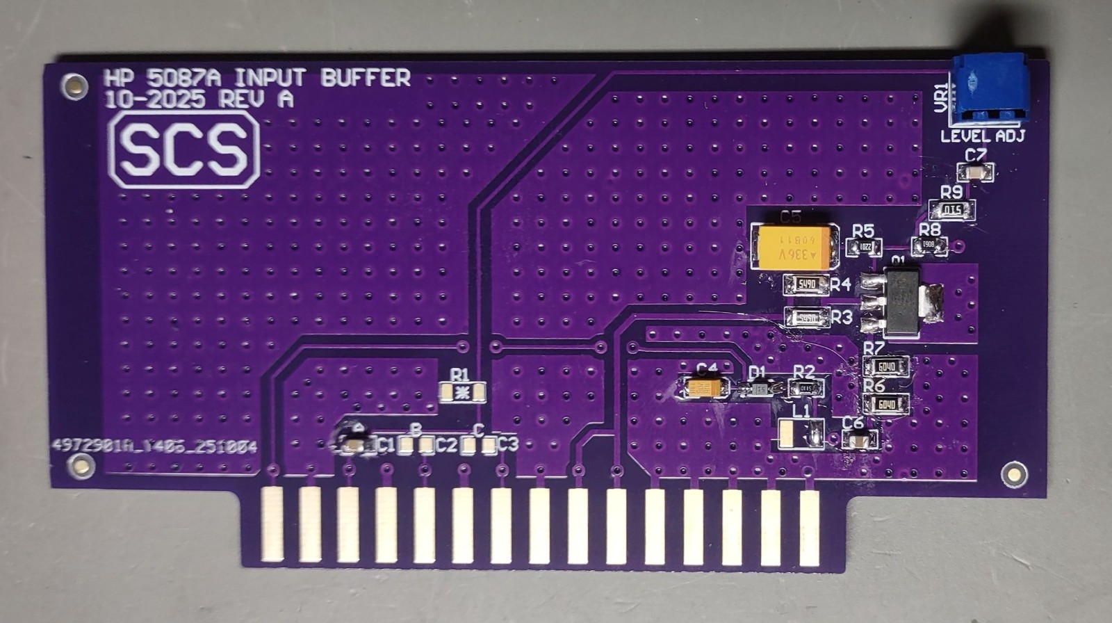 One DIY input pre-amplifier board for the HP 5087A replaces 05087-60004