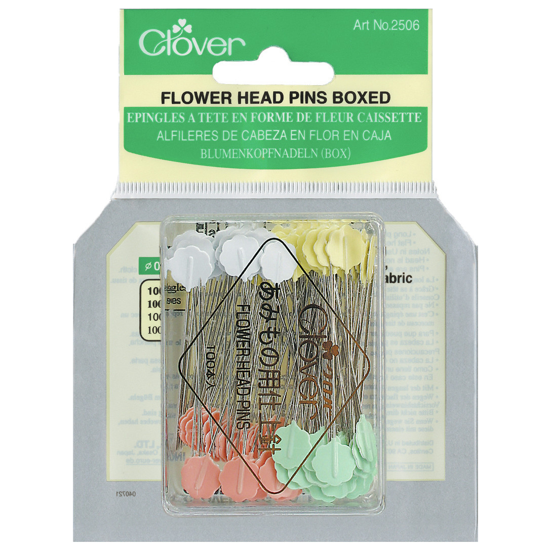 Clover Flower Head Pins Box [CL2506]
