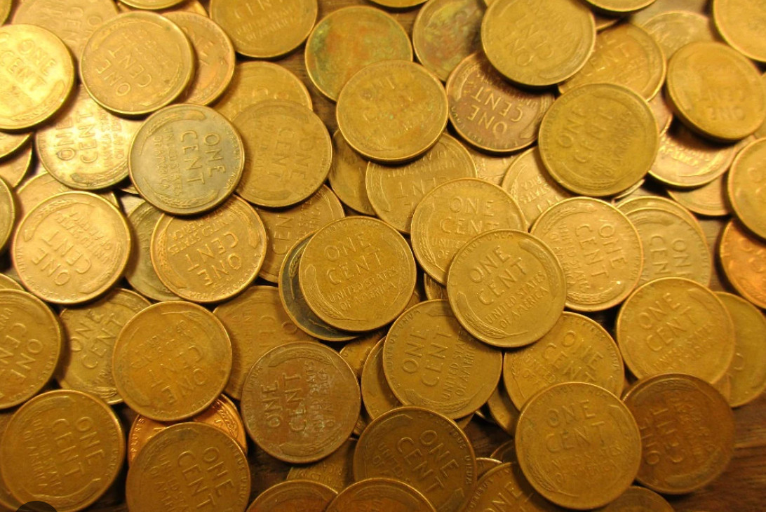 Unsearched Wheat Cent Roll w/ Indian Head Ender Teens/20s/30s, No Cherry Picking