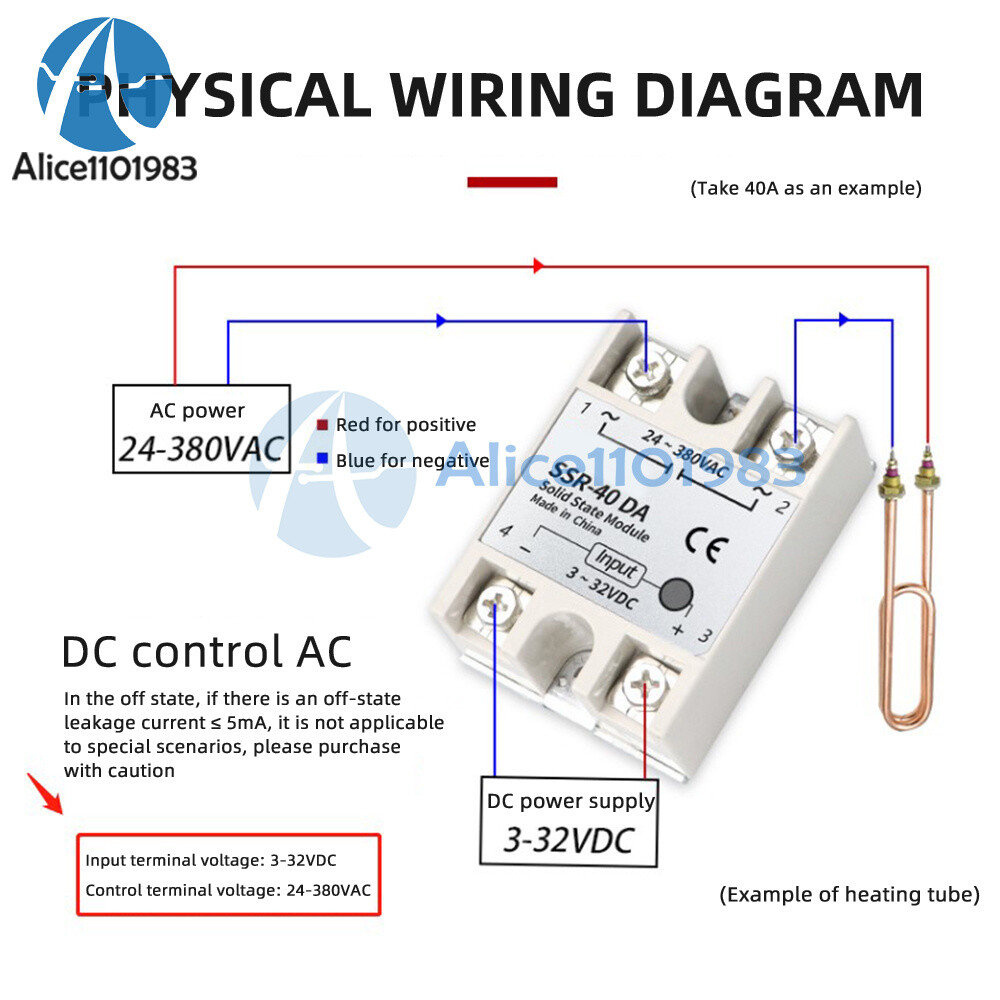Output 24V-380V 25A SSR-25 DA Solid State Relay For PID Temperature Controller