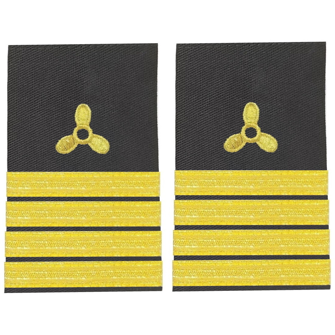 BuyStripes Engineer Uniform Shoulder Board Epaulets With Gold Propeller