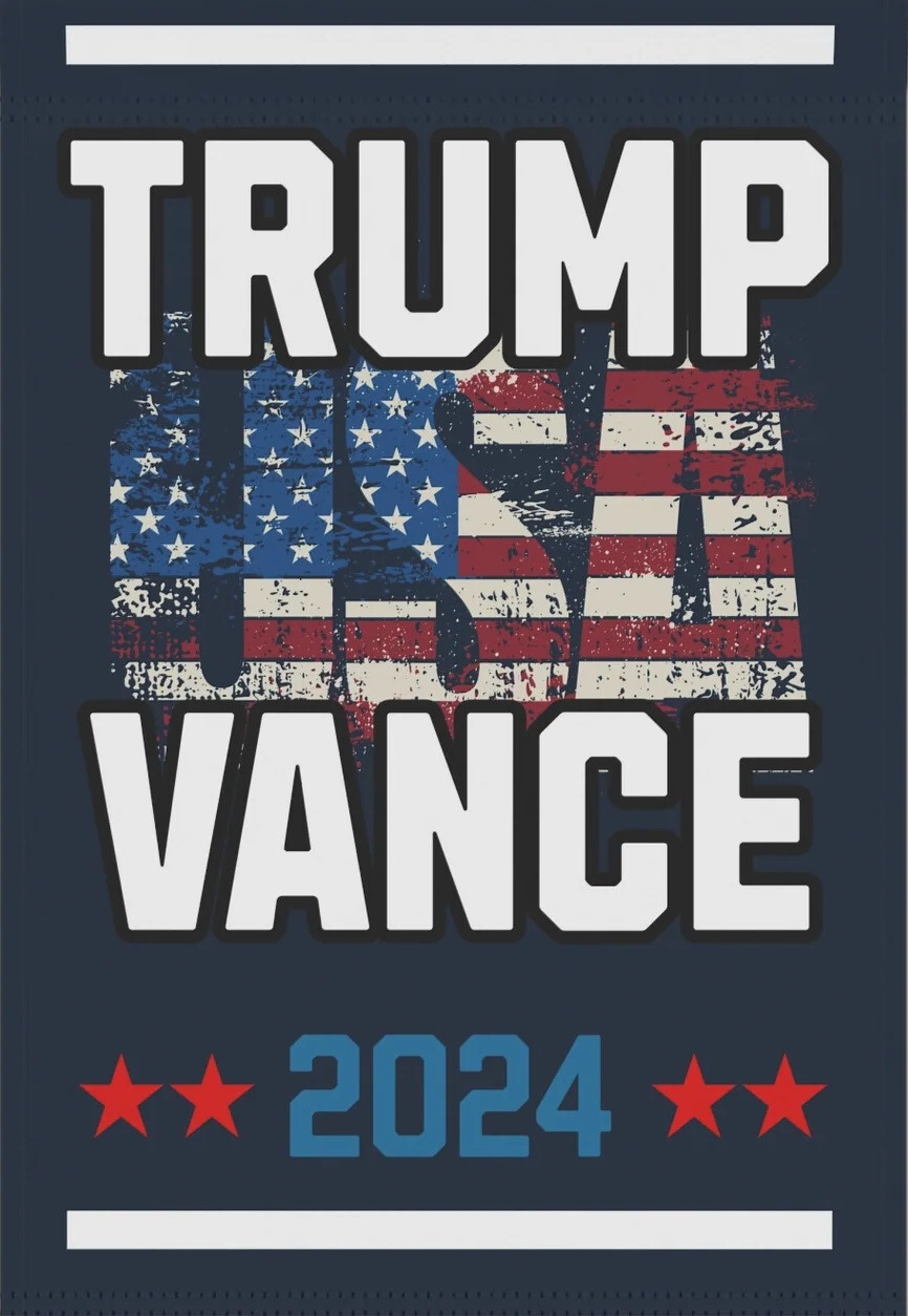 TRUMP/VANCE 2024 USA FRIDGE MAGNET 5" X 3.5"
