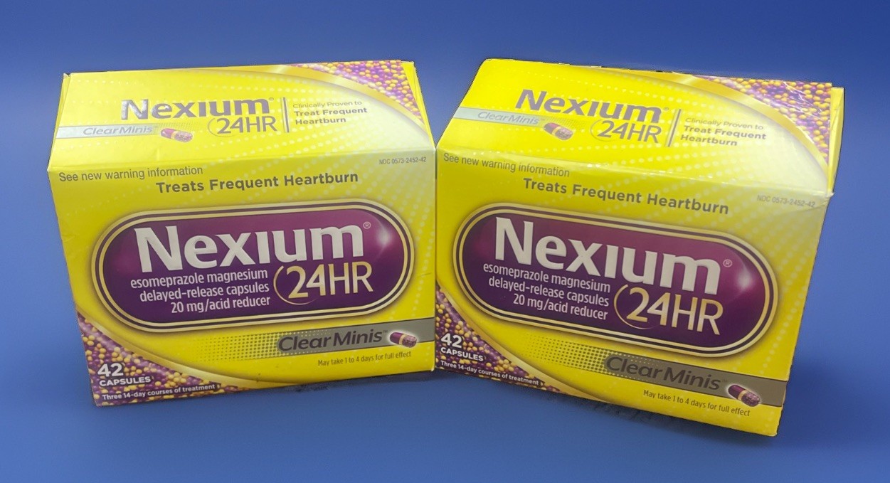 Nexium 24hr Clear Minis Heartburn Relief  20mg 42 Capsules Each Exp 02/2027+