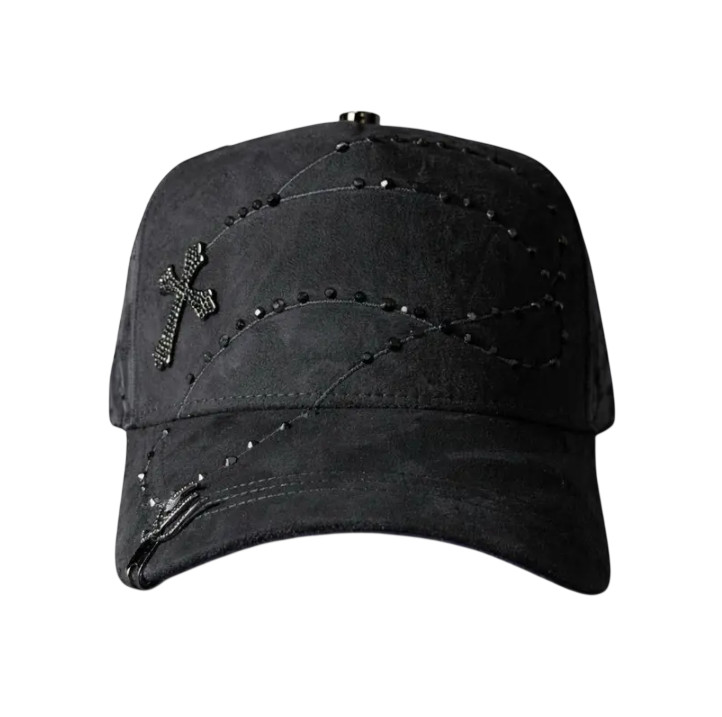 LM HATS   ROSARIO BLACK SNAPBACK HAT LMROSARIO BKOUT