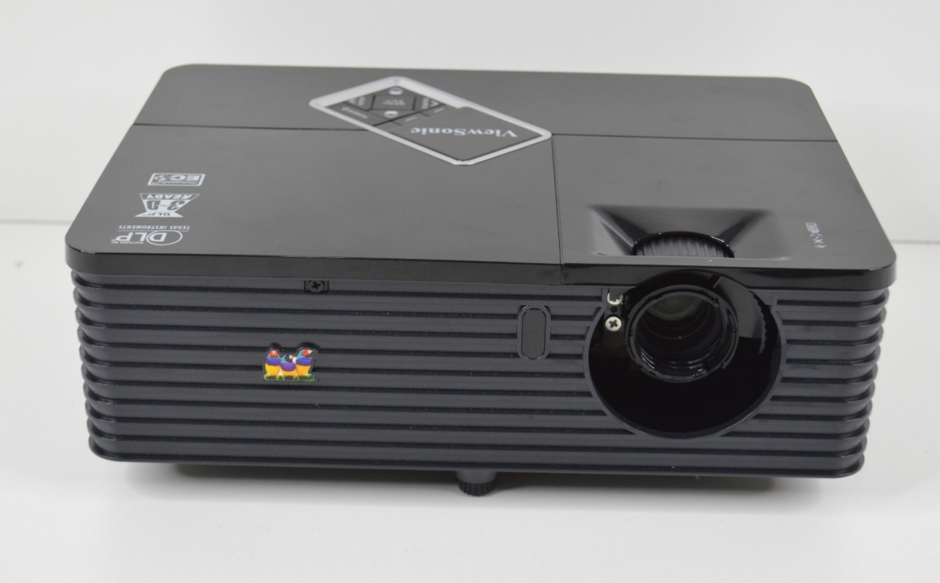 ViewSonic PJD5232 XGA DLP Projector 2800 ANSI Lumens WORKS BUT MISSING LENS