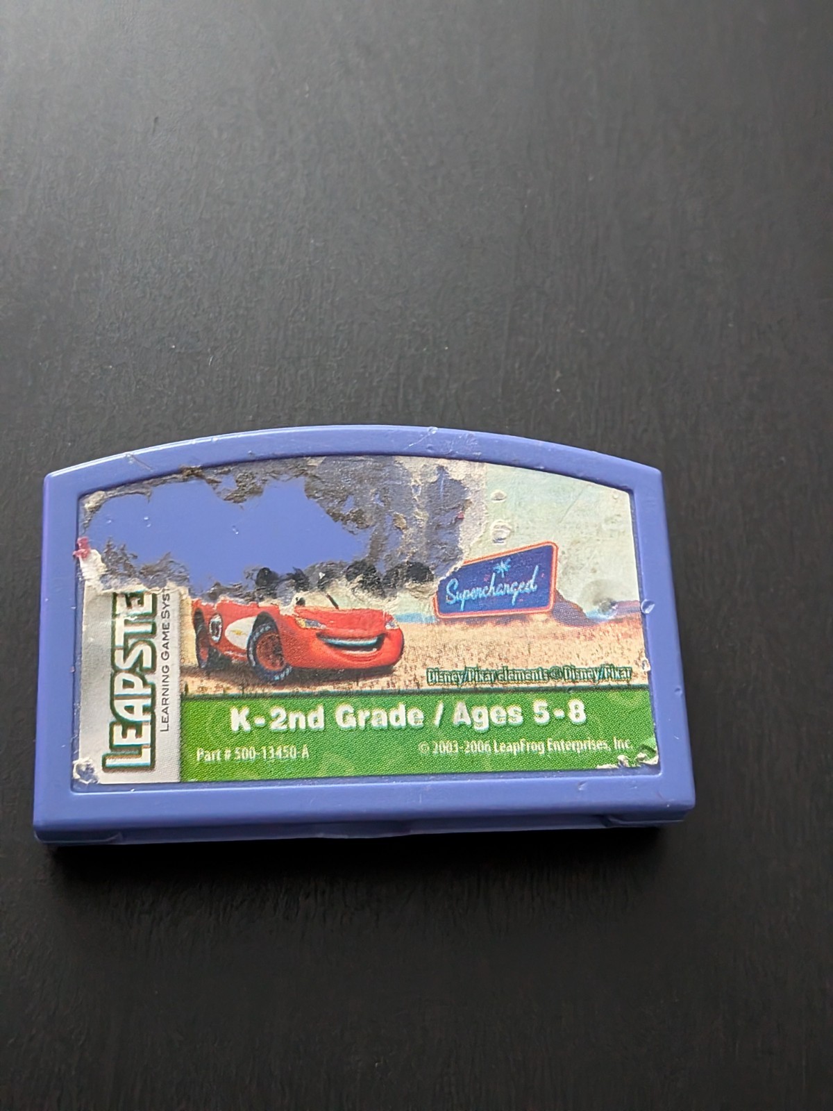 DISNEY PIXAR CARS  2 LEAPSTER LEAPFROG GAME CARTRIDGE K-2ND GRADE AGES 5-8