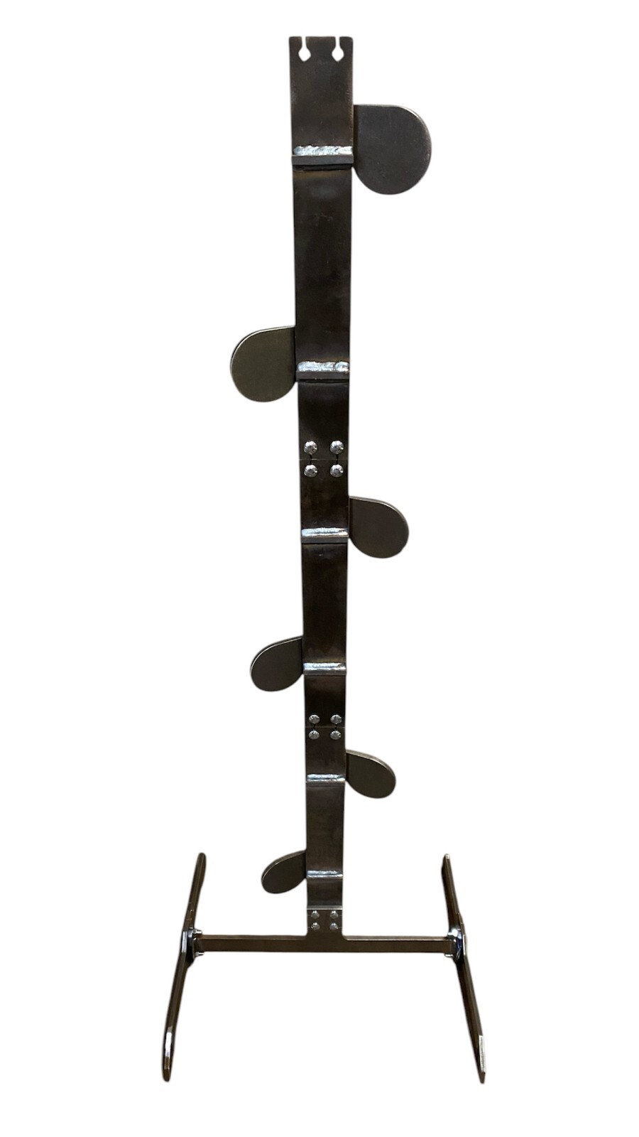 3/8"AR500 Portable Dueling Tree Stand Steel Shooting Target w/ 4" Rounds No-Weld