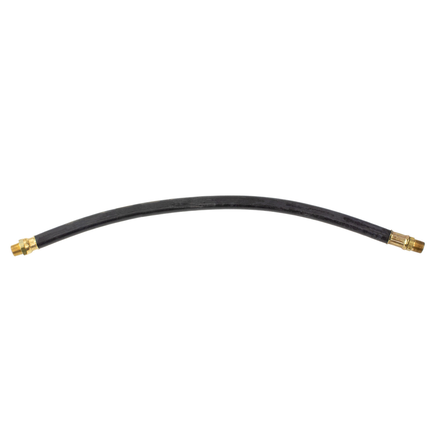 3/8" AIR HOSE ASSEMBLY - 22" - 1/4"-18 (1 FIXED & 1 SWIVEL) - MAX OP 225 psi