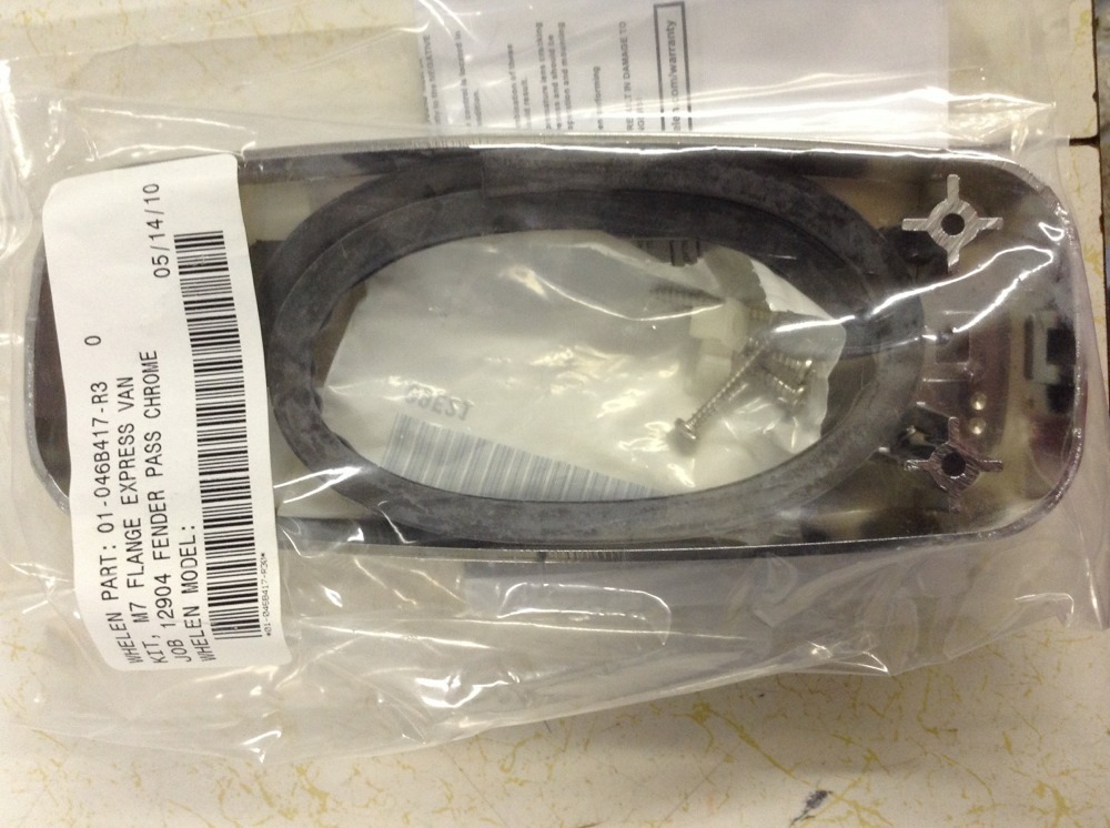 WHELEN Chrome Plastic Flange Lighthead Housings Right & Left NEW.