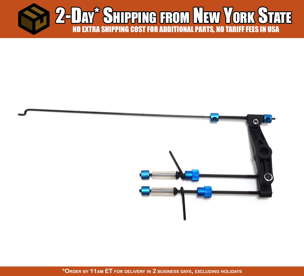 30 Degree North DTT-7S (V2) Throttle/Brake Linkage Kit - Blue