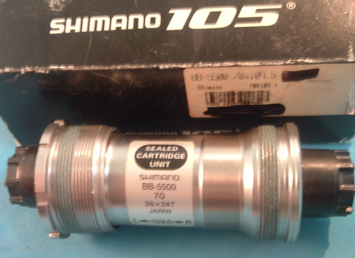 Shimano 105 BB-5500 Cartridge Bottom Bracket-70x109.5MM-NEW/NOS-Italian- NIB++