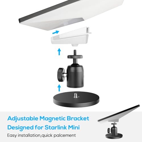 Starlink Mini 1/4 Nut Base - Adjustable Angle Magnetic Starlink Mini Mount