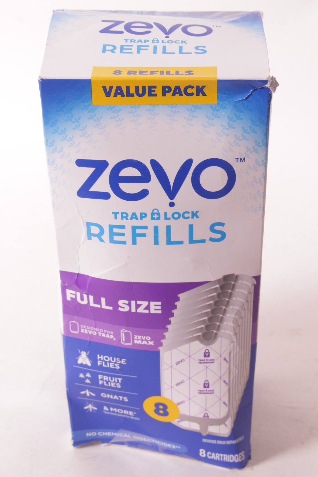 8-pack Zevo Flying Insect Trap Official Refill Cartridges - full size