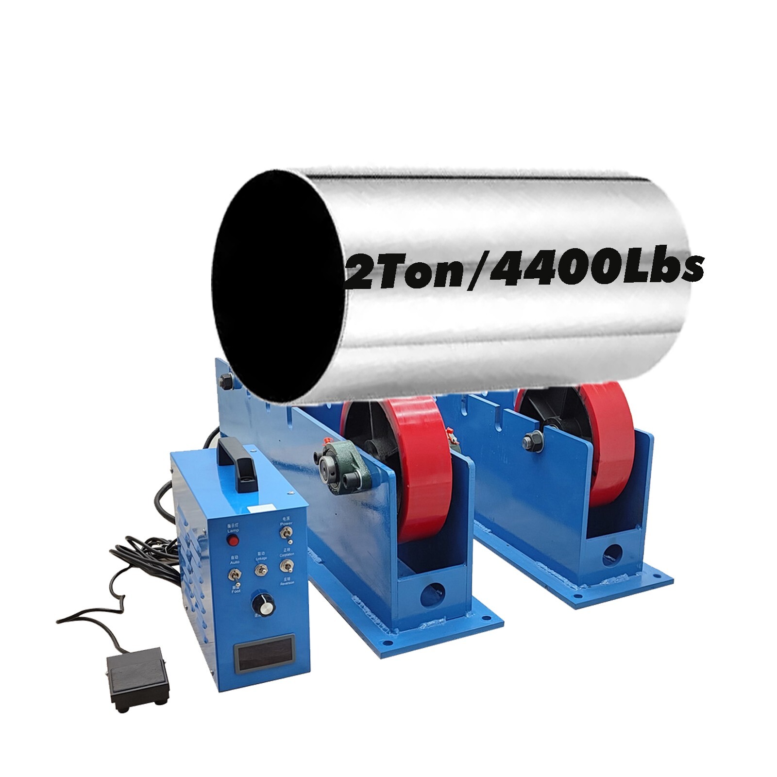 4400Lbs Welding Turning Roller Welding Roller Rack Positioner suit 50-1500mm Dia