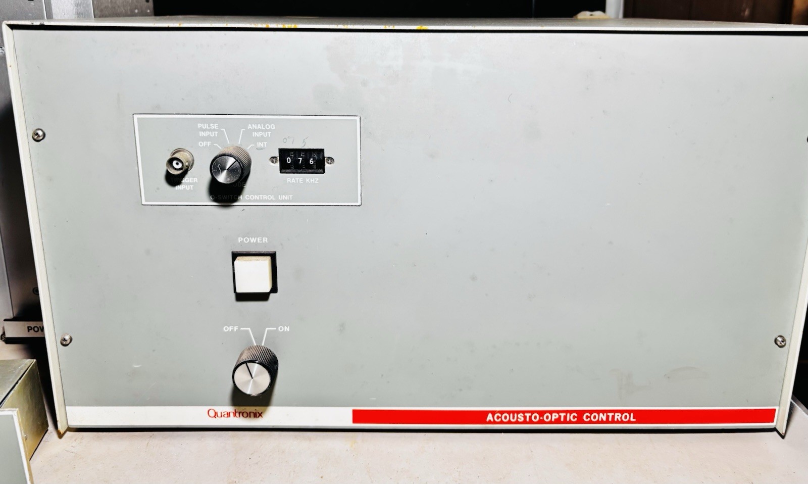 General Scanning DE-3000 Galvo Controller + Quantronix Q-Switch- 1988 Laser Sys