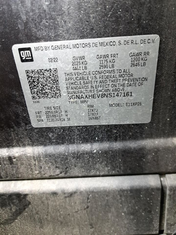 2022 Equinox Jack Sku#4372298