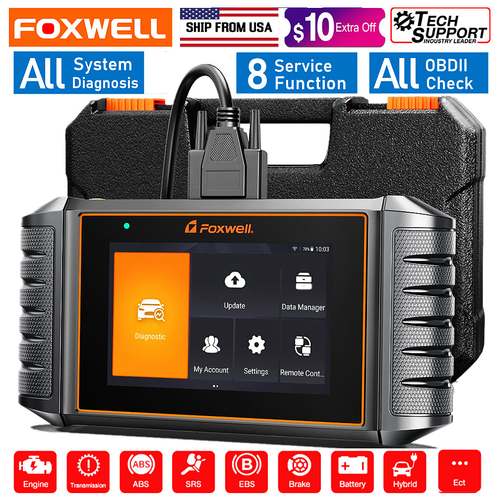 FOXWELL NT726 Full System OBD2 Scanner Diagnostic Tool DPF Regen Injector Coding